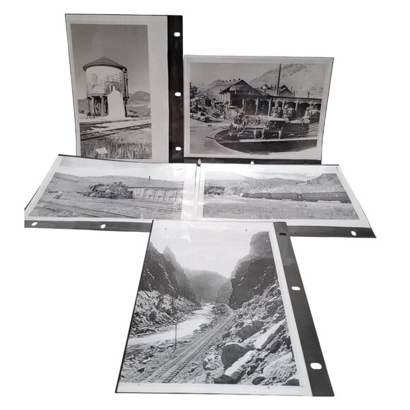 Vintage Lot of 19 Railway Photography Pictures and 1 Folded Wall Poster - Picture 5 of 7